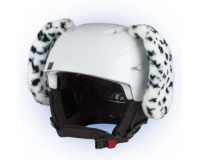 Crazy Uši na helmu dalmatin černo-bílá