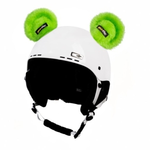 Crazy Uši na helmu medvídek zelený sz