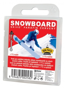 Skivo Parafín Snowboard červený