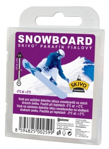 Skivo Parafín Snowboard fialový