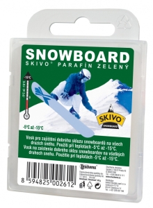 Skivo Parafín Snowboard zelený