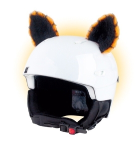 Crazy Uši na helmu kočka oranžová sz